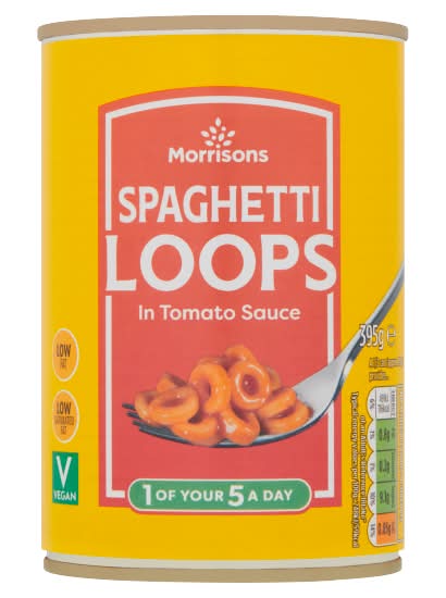 Morrisons Spaghetti Loops in Tomato Sauce (395g)