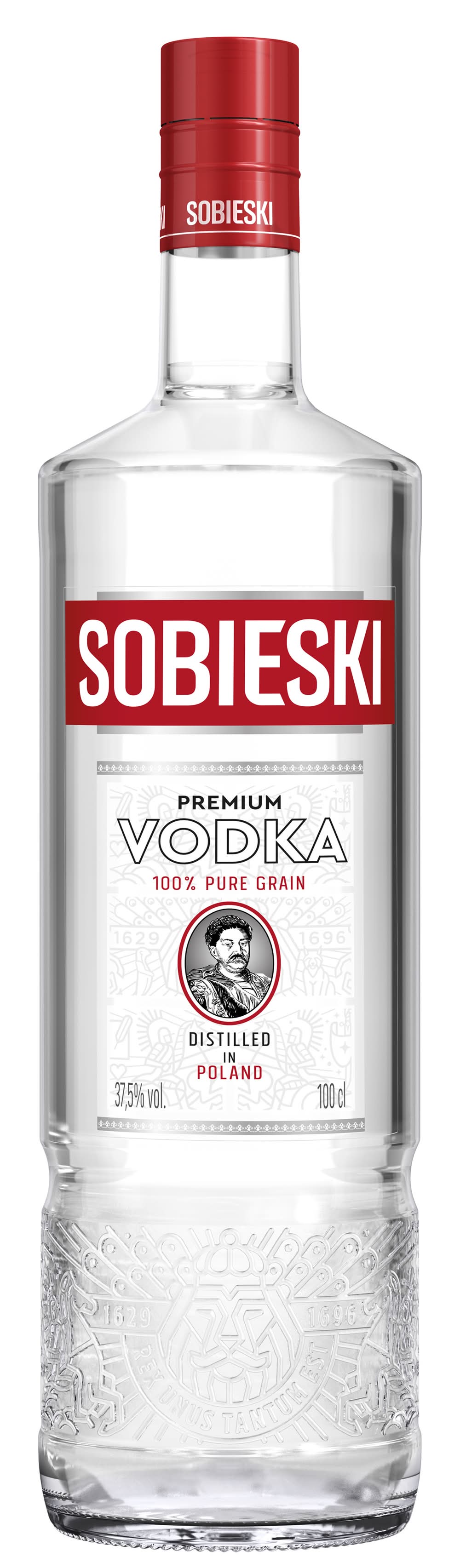 Sobieski - Vodka de qualité supérieure 100% pur grain (1L)