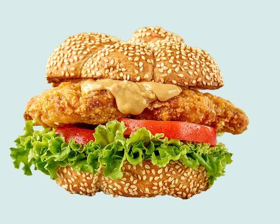 XL 花生勁辣炸雞芝加哥堡 XL Mr.Burger with Spicy Deep-Fried Chicken and Peanut Butter