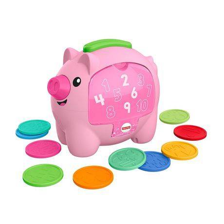 Fisher-Price Laugh & Learn Count & Rumble Piggy Bank - Bilingual Edition