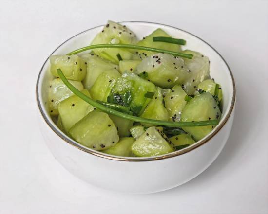 Concombre Au Vinaigre Balsamique Blanc Et Pavot
