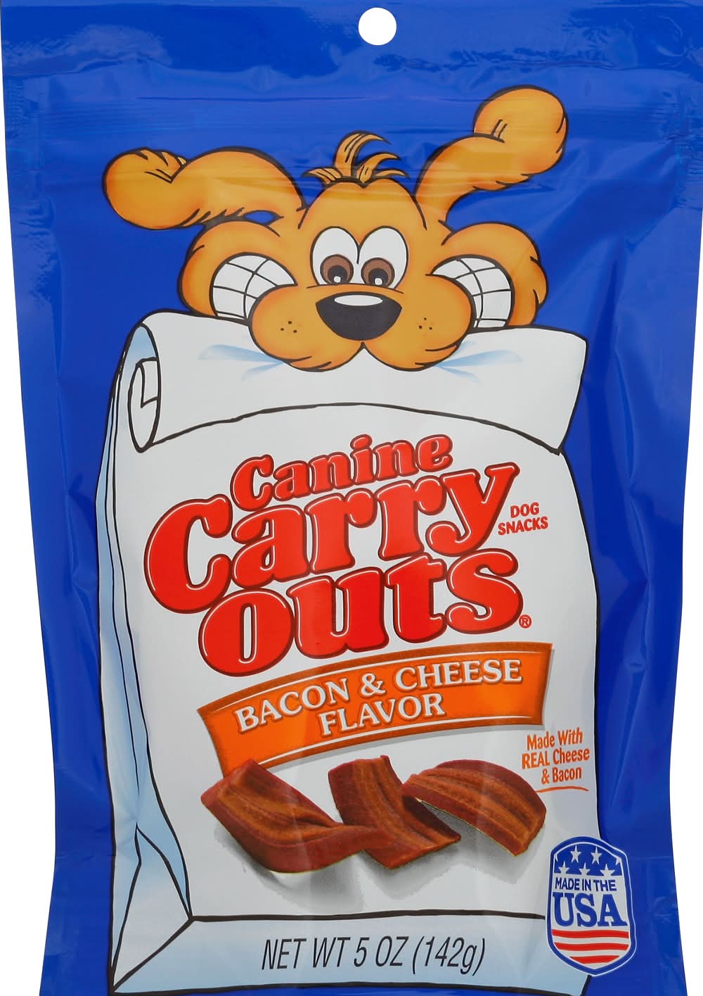 Canine Carry Outs Bacon & Cheese Dog Snacks (5 oz)