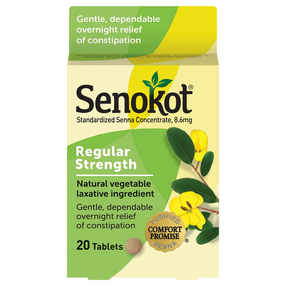 Senokot Regular Strength Natural Vegetable Laxative (0.6 oz)