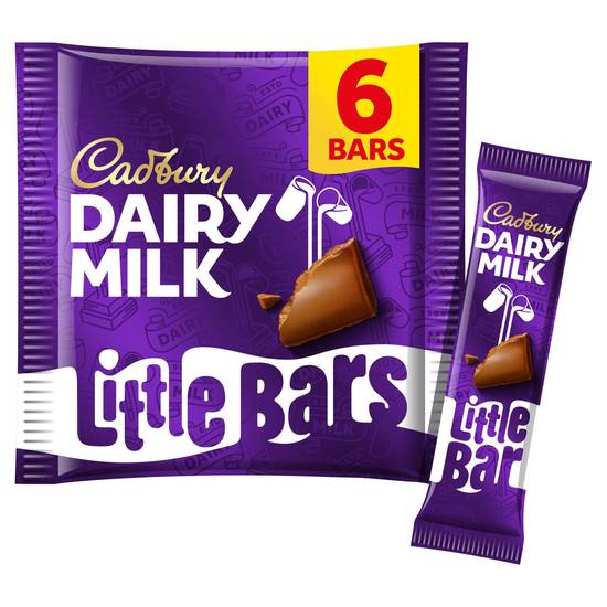 CDBY dairy milk little bars 6x18g