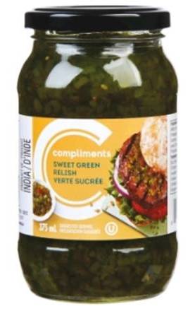 Compliment Relish sucrée 375ml