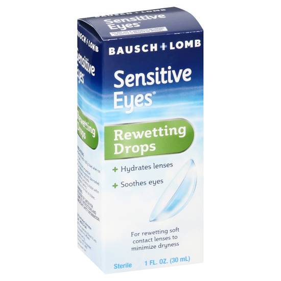 Bausch + Lomb Sensitive Eyes Rewetting Drops For Contact Lenses