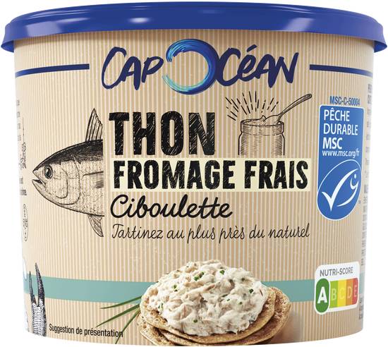 Cap Océan - Tartinable thon au fromage frais et ciboulette