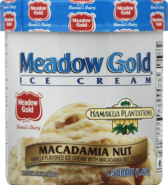 Macadamia Nut Ice Cream 1.5 Quart - Meadow Gold® Dairy