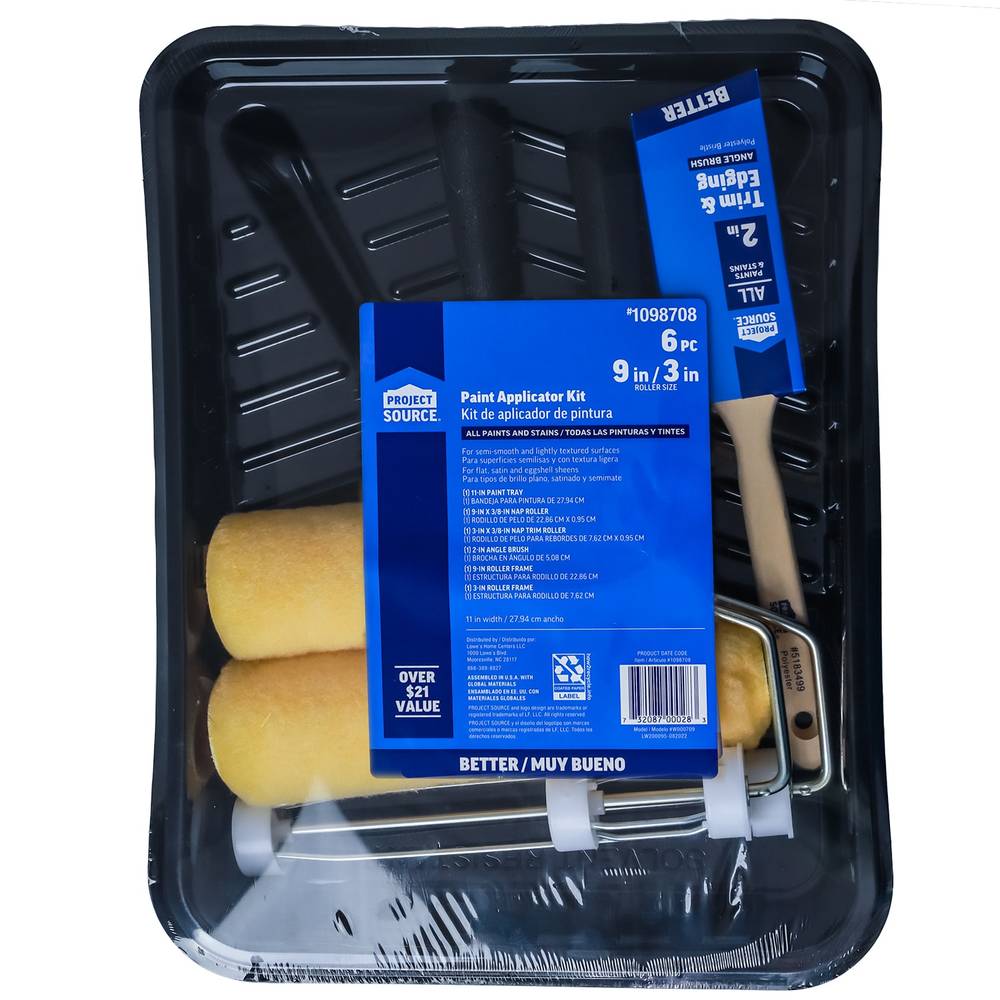 Project Source Better 6-Piece Polyester Paint Roller Kit | W000709