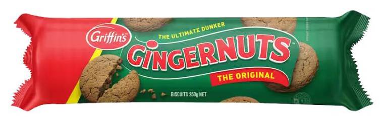 Griffins Biscuits Gingernuts 250gm