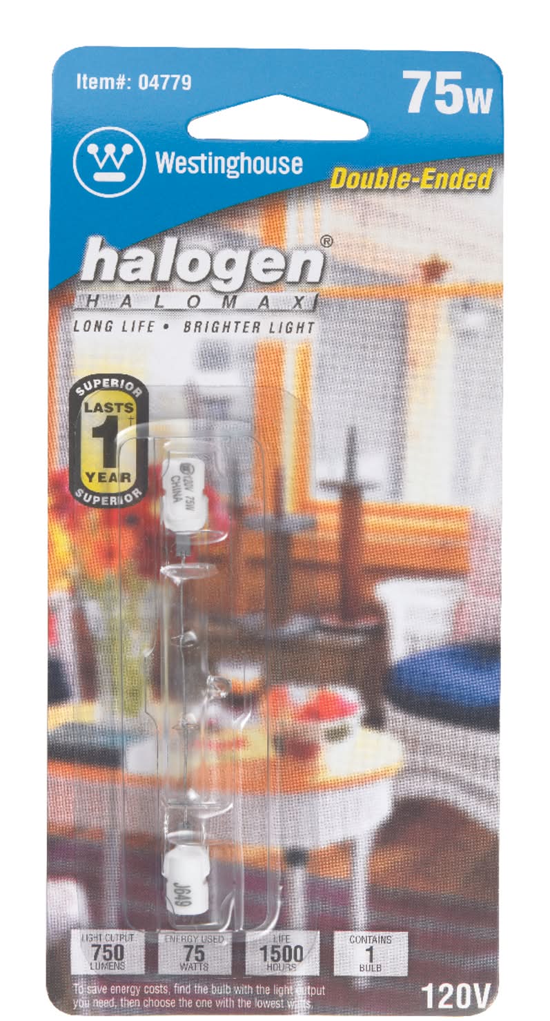 Westinghouse 75 W T3 Utility Halogen Bulb 1,050 Lm White 1 Pk
