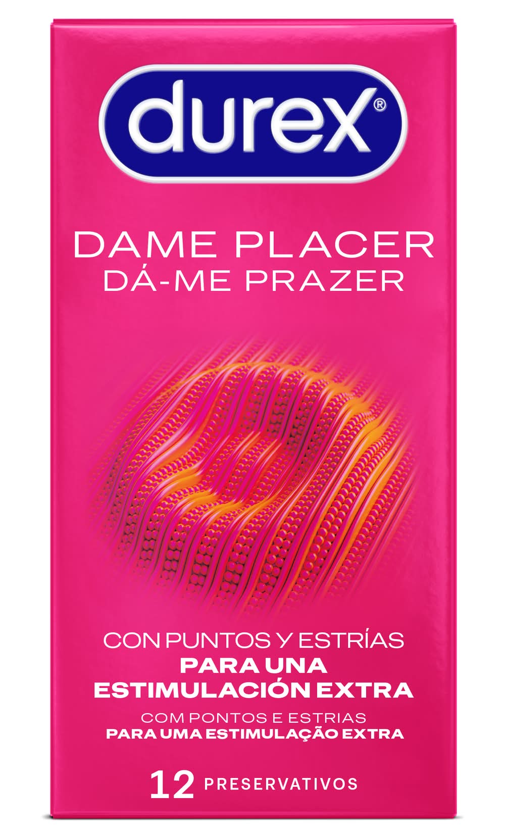Preservativos dame placer con puntos y estrías · Durex (12 pack)