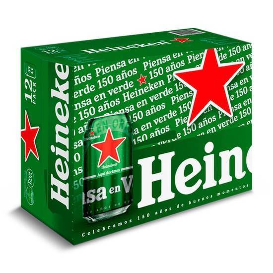 Cerveza Heineken lata 12 x 33 cl