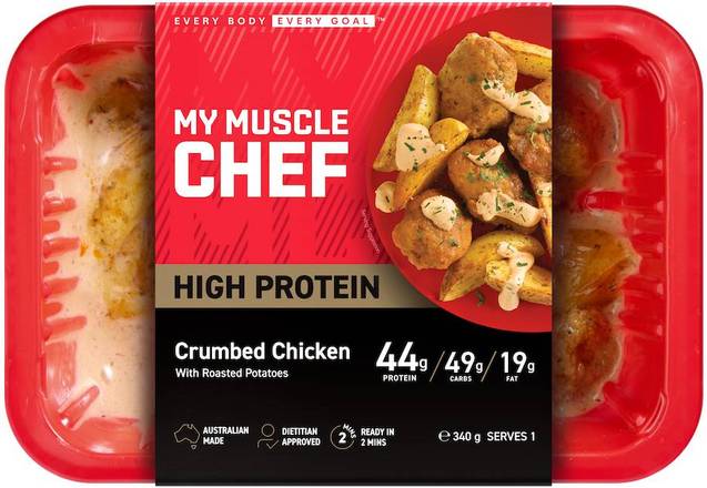 My Muscle Chef - Crumbed Chicken with Roasted Potatoes 340g