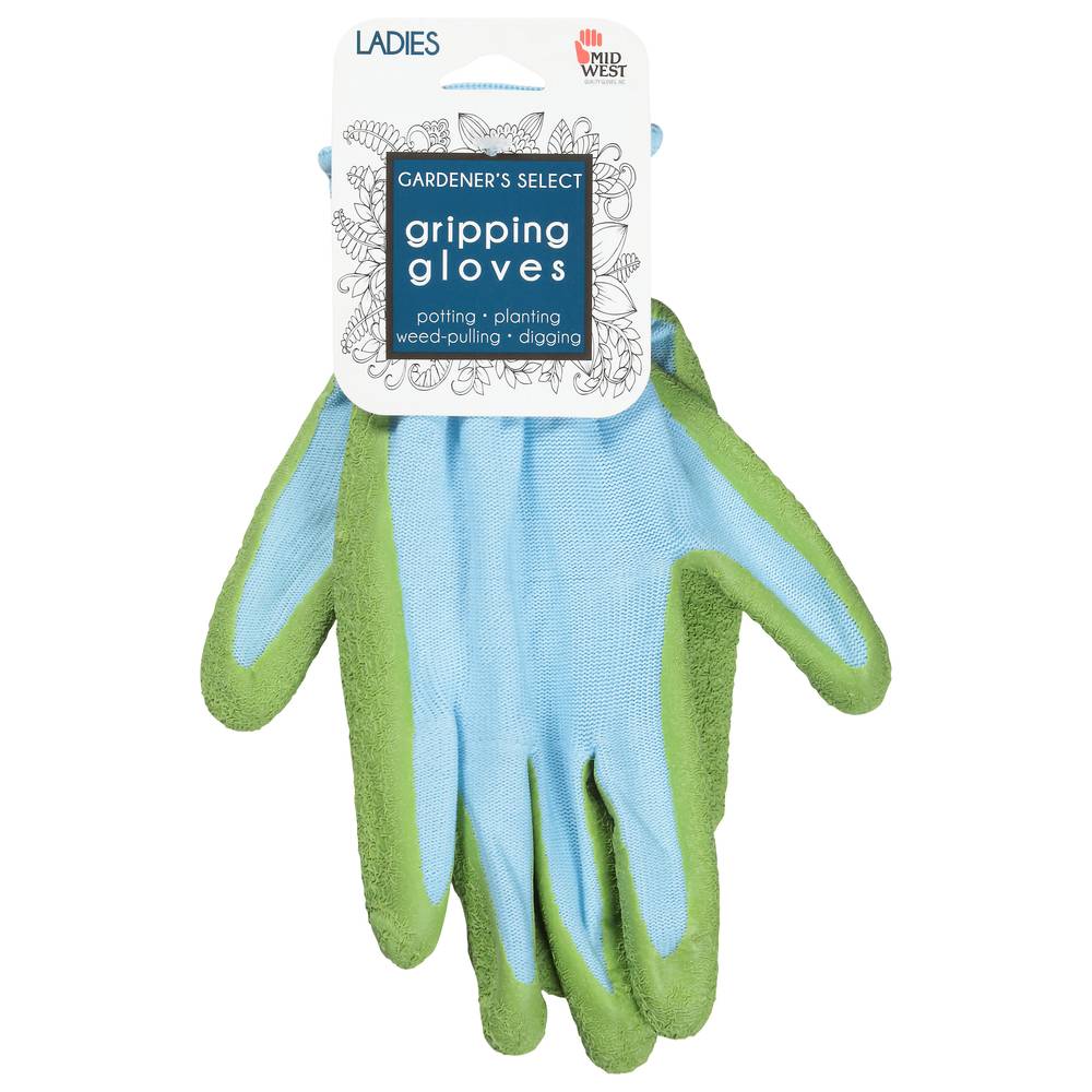 Midwest Gardener's Select Ladies Gripping Gloves, Assorted