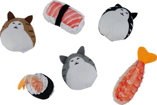 Play on Cat and Sushi Cat Toy