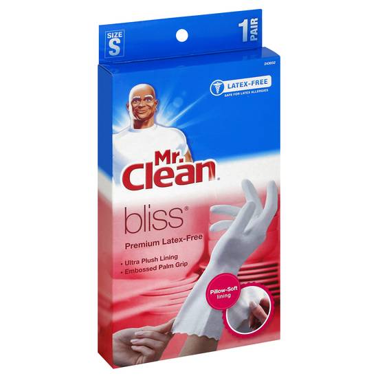 Mr. Clean Bliss Latex-Free Gloves Small Size (1 pair)