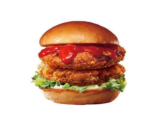 【単品】ダブル旨辛チキンフィレバーガー Double Spicy Chicken Fillet Burger