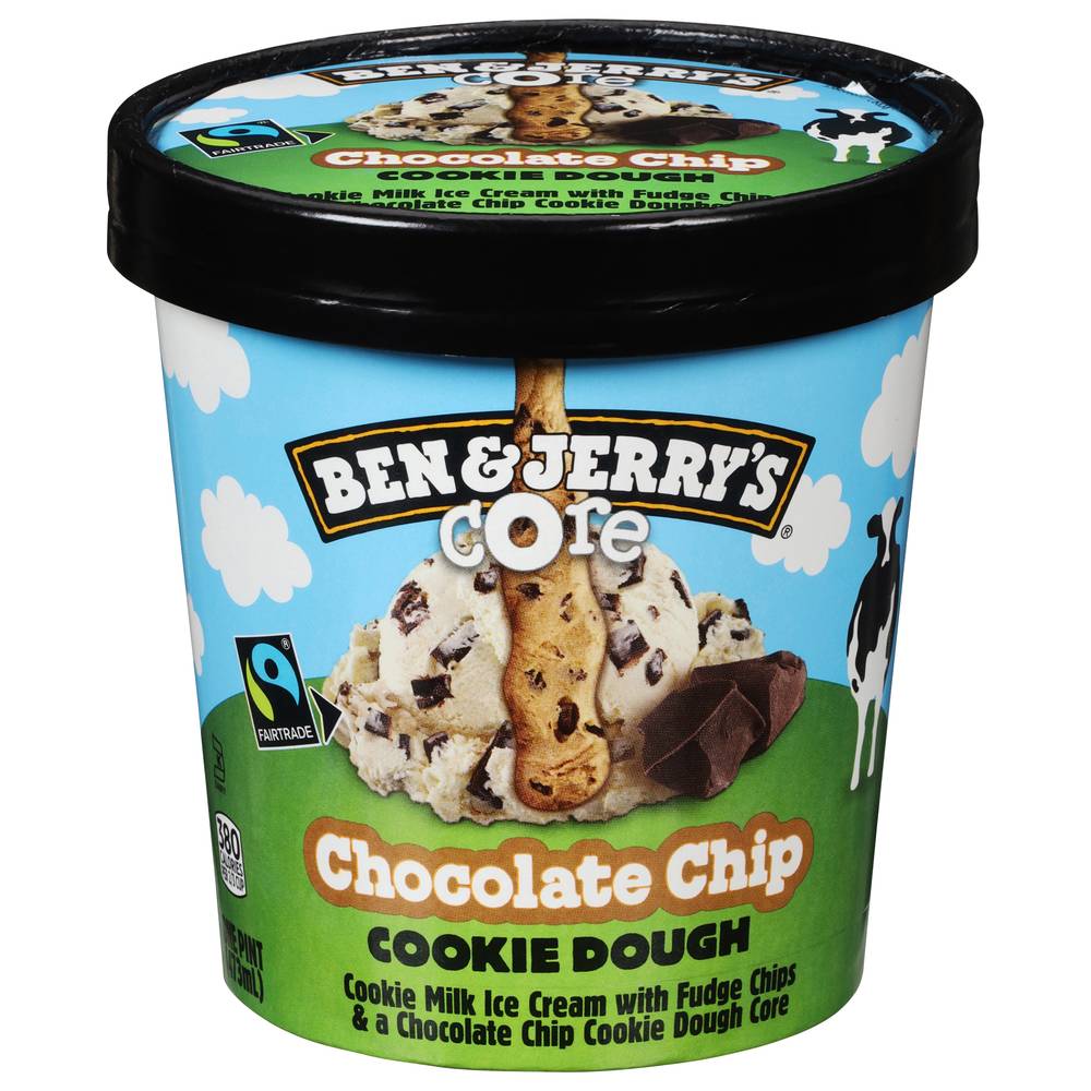 Ben & Jerry's Chocolate Chip Cookie Dough Core Ice Cream (1 pint)