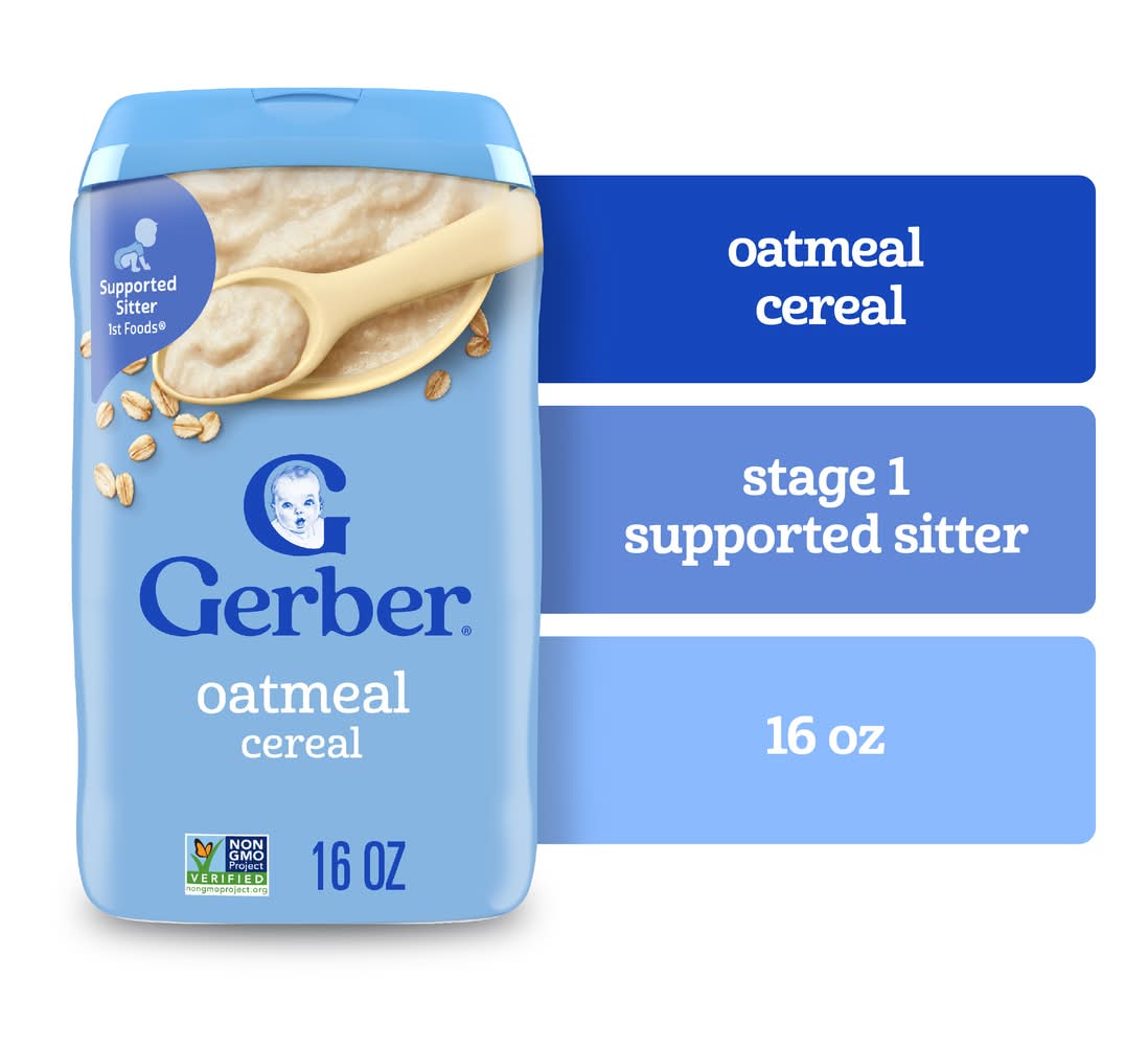 Gerber Grain and Grow Oatmeal Shrink (16 oz)