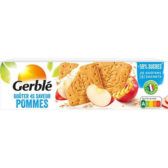 Gerble - Biscuits goûters  aux pommes  (4 pièces)