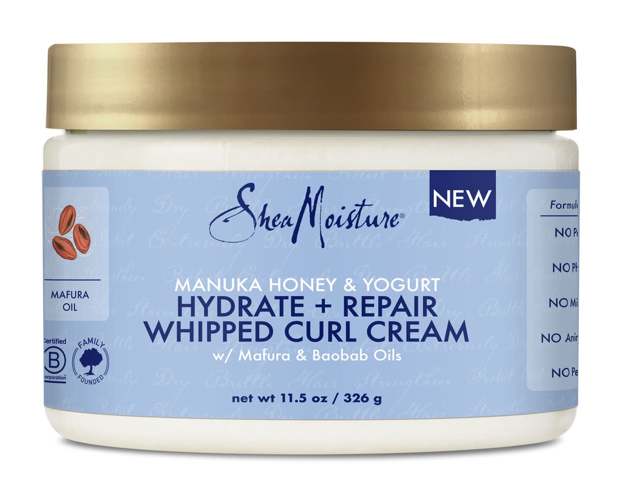 SheaMoisture Manuka Honey& Yogurt Hydrate and Repair Moisturizing Curl Cream (11.5 oz)