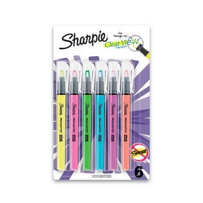 Sharpie Clear View Highlighters Chisel Tip (6ct) (assorted)