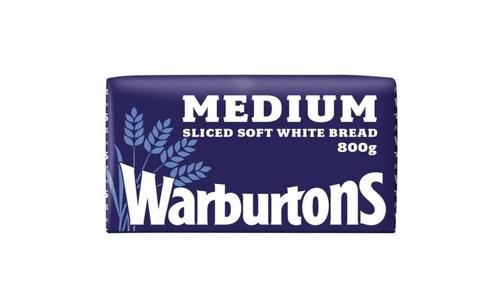 Warburtons White Medium 800g Bread Loaf (850000)