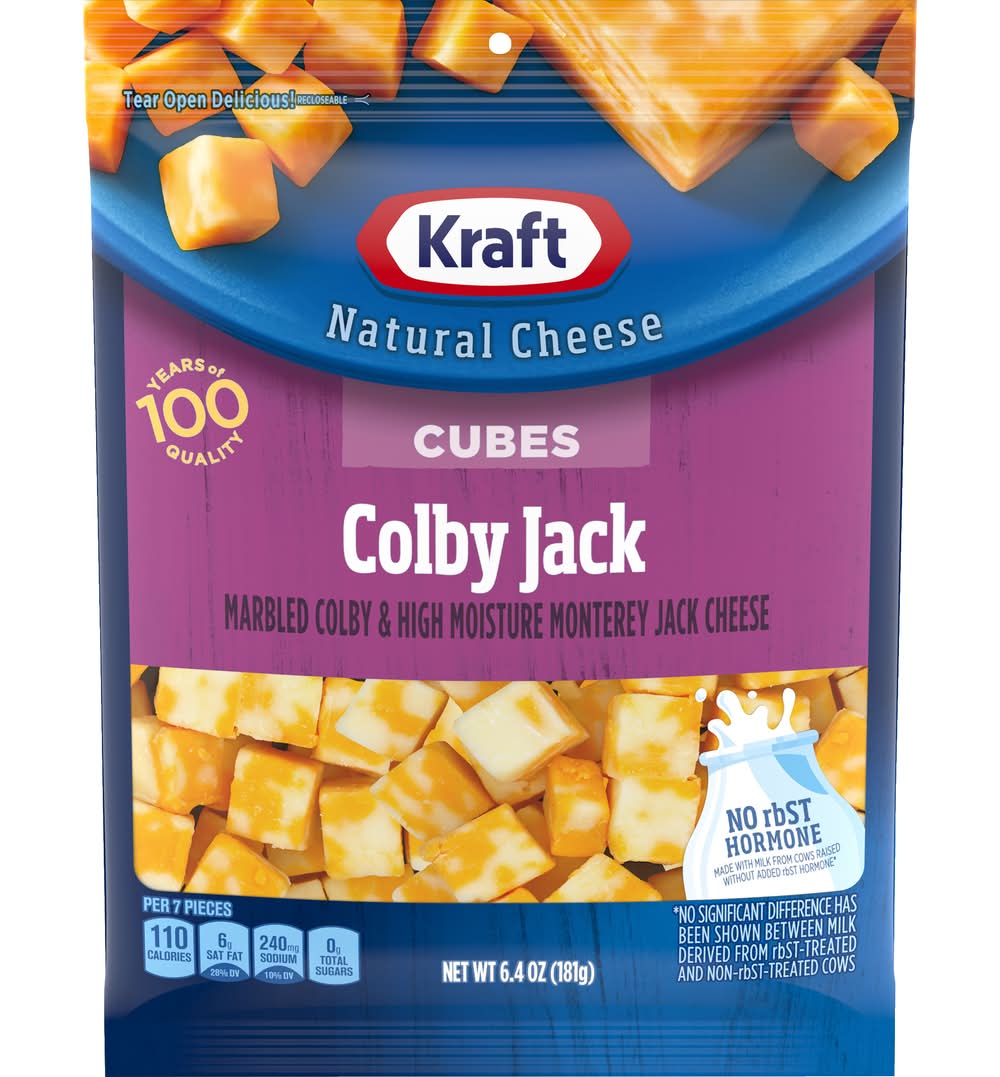Kraft Colby & Monterey Jack Cheese Cubes (6.4 oz)