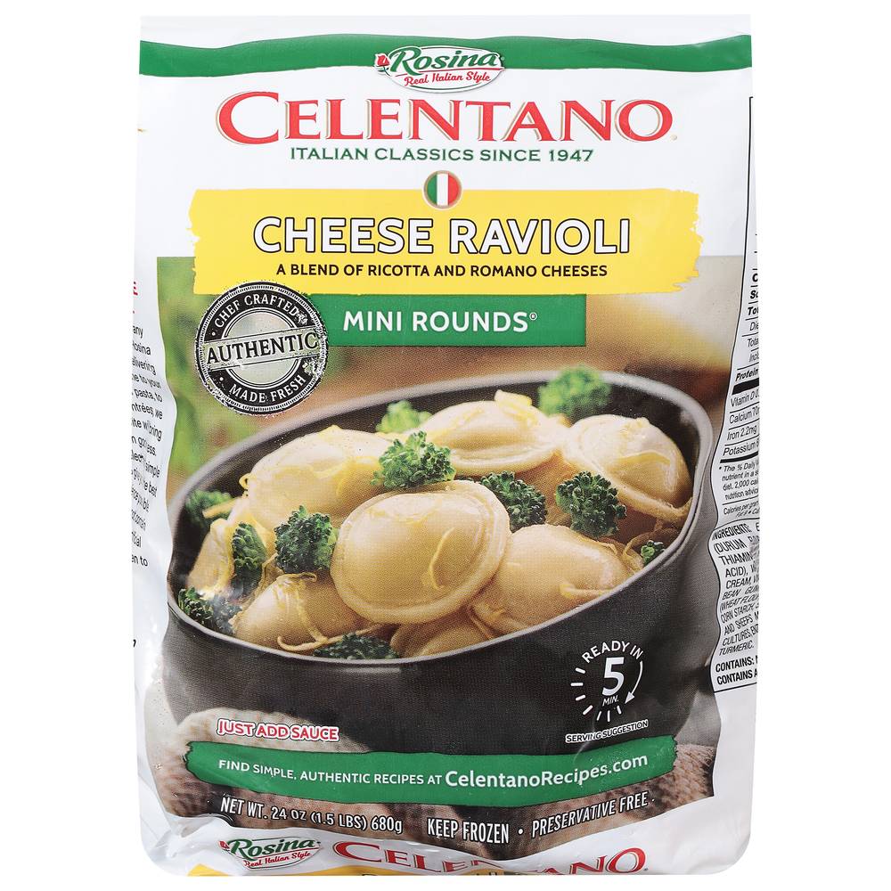 Celentano Mini Rounds Cheese Ravioli (24 oz)