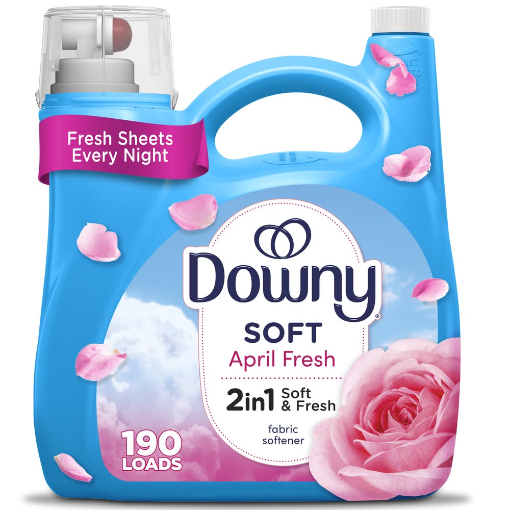 Downy Soft 2 in 1 Fabric Softener, April Fresh (140 fl oz, 190 ct)