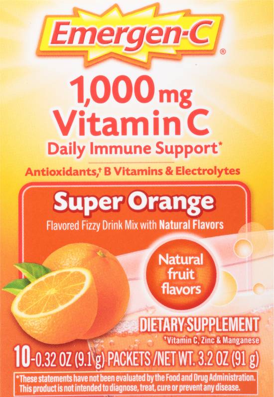 Emergen-C Vitamin C Supplement (super orange )