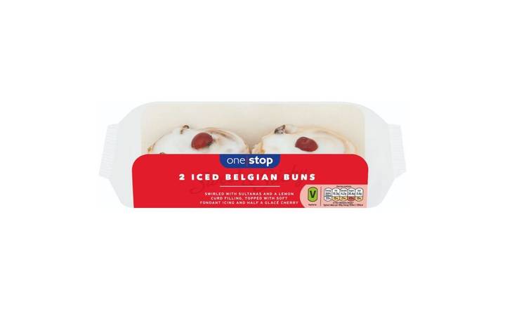 One Stop Iced Belgian Buns 2's (395339) 