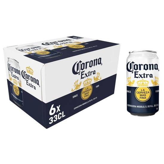 Bière blonde mexicaine Corona 6x33cl