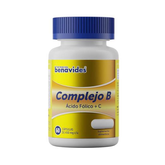 Farmacias Benavides suplemento alimenticio cápsulas 450 mg