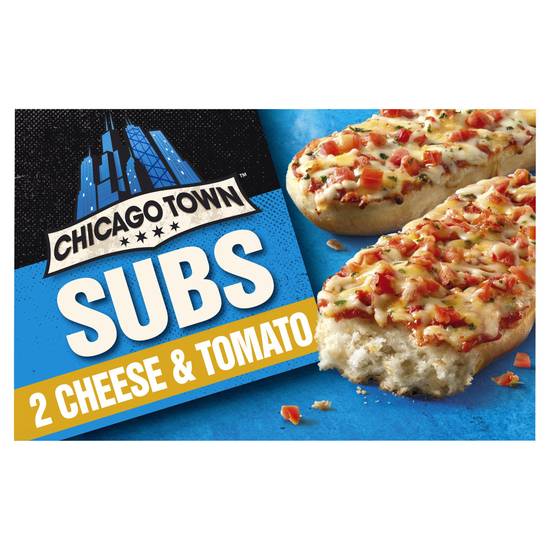 Chicago Town Sub Cheese & Tomato Pizzas x2 (250g)