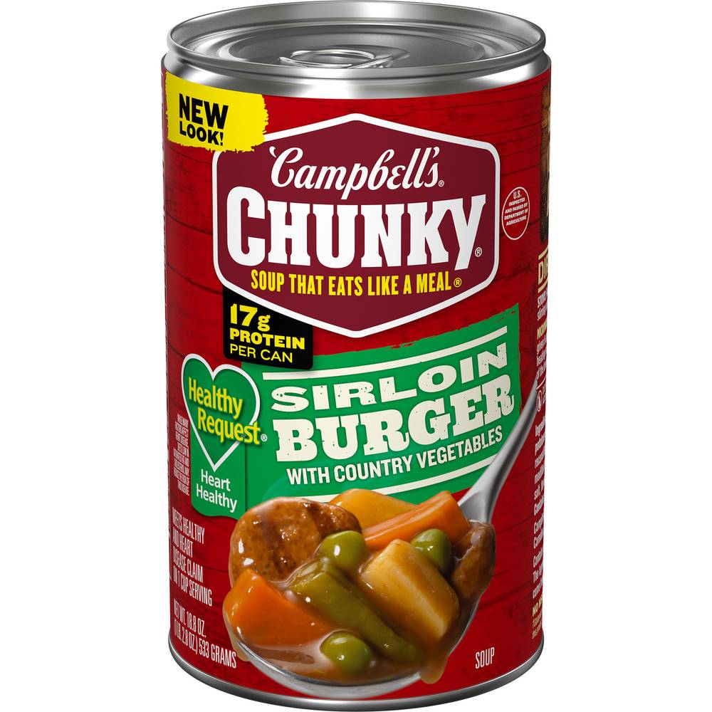 Campbell's Chunky Sirloin Burger Soup With Country Vegetables (1.18 lbs)