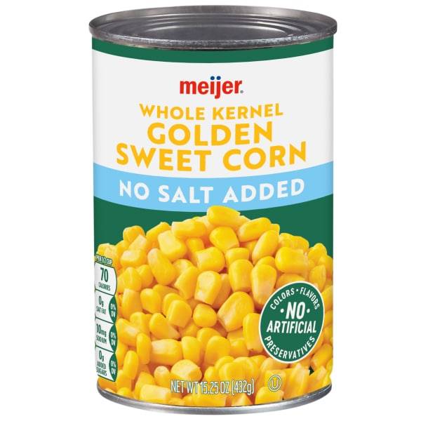 Meijer No Salt Added Kernel Golden Sweet Corn (15 oz)