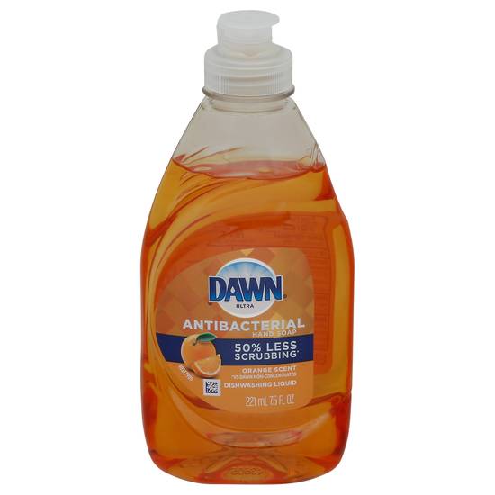 Dawn Antibacterial Hand Soap Orange Scent Dishwashing Liquid