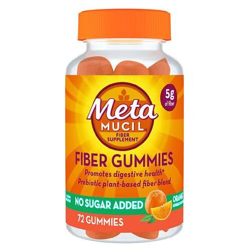Metamucil Daily Fiber Gummies, 5g Fiber Blend Orange - 72.0 ea