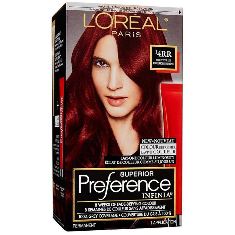 L'oréal superior preference rouge profond intense 4rr (1unité) - superior preference infina, deep red (1 ea)