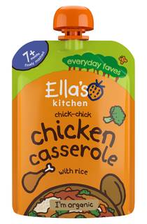 Ella's Kitchen Organic Chicken and Rice Casserole Baby Pouch 7+ Months 130g
