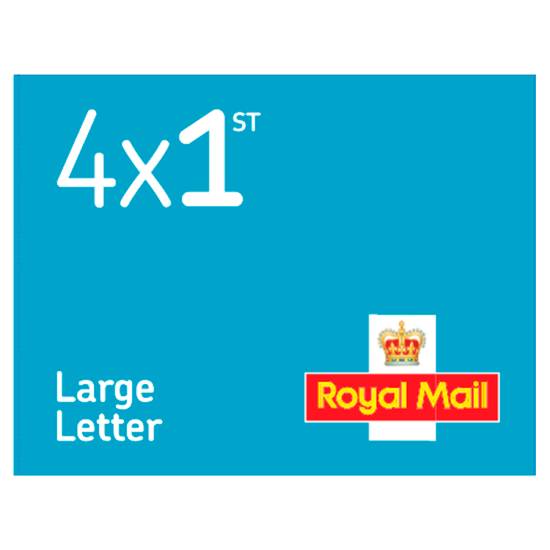 Royal Mail Large, Class Letter Book Of Stamps (4 pack)