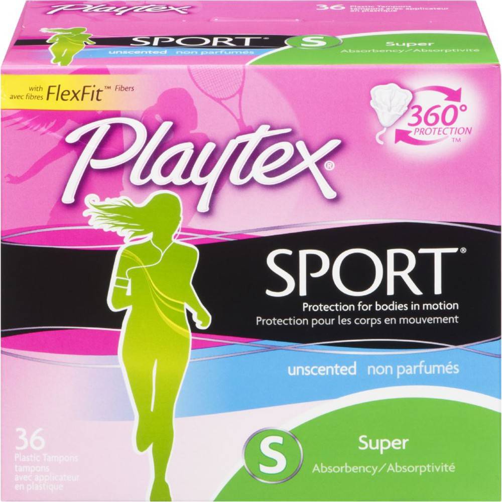 Playtex tampons de sport super absorbant (36unités) - sport tampons super absorbency (36 pack)