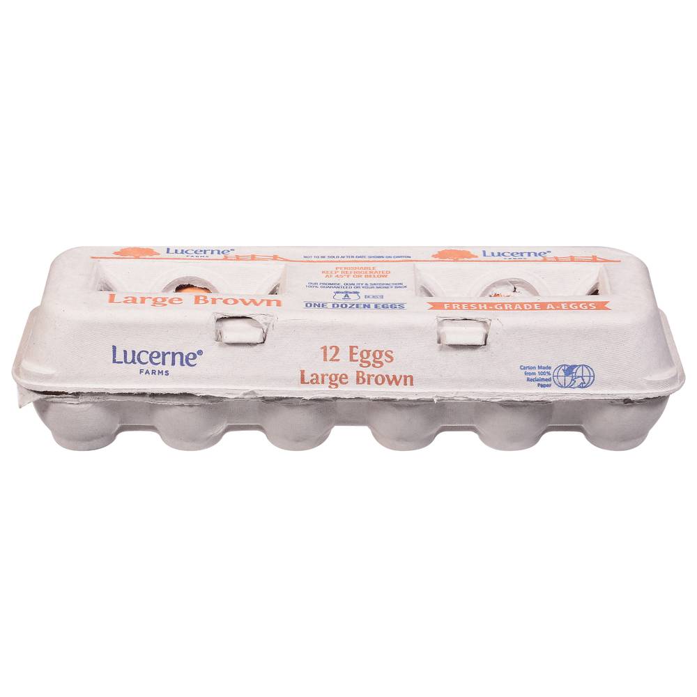 Lucerne Grade a Large Brown Eggs (12 ct)