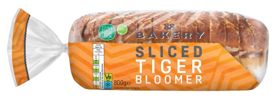 Co-op Sliced Tiger Bloomer White Bread (800g)