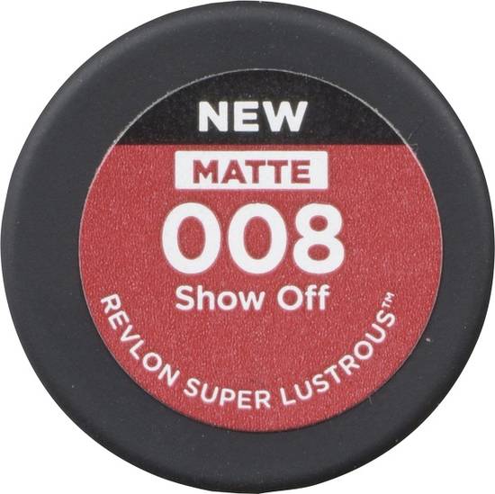 Revlon Super Lustrous Luscious Matte Lipstick, 008 Show Off (4.2 g)