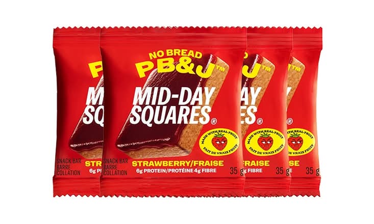 Mid-Day Squares - No Bread PB&J (4-Pack)