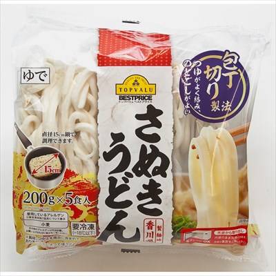 トップバリュ　ベストプライス　さぬきうどん　５食入