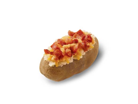 Bacon Cheddar Cheese Sauce Baked Potato (Cals: 420)
